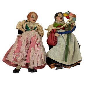 2 Krauhs Originals Vienna Austria Dolls Vintage 1950s Tirol Wipptal Steiermark